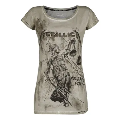 T-Shirt z Metallica - EMP Signature Collection - XXL - Kobiety - khaki