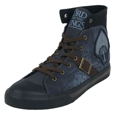 Buty sportowe wysokie z Władca Pierścieni - Rohan Gondor Map - EU37 do EU39 - Unisex - niebieski
