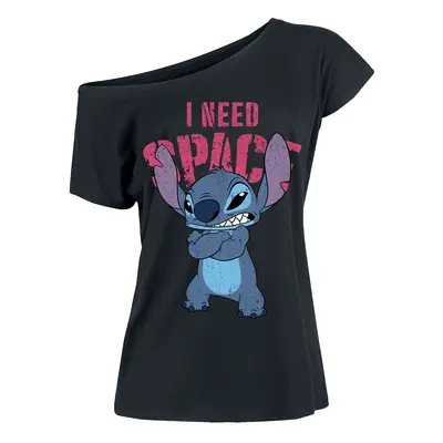 T-Shirt Disney z Lilo & Stitch - I Need Space - S do XXL - Kobiety - czarny
