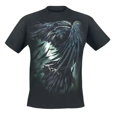 T-Shirt Goth z Spiral - Shadow Raven - S do XXL - Mężczyźni - czarny