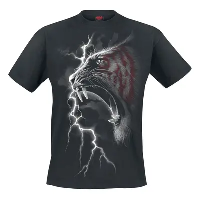 T-Shirt Goth z Spiral - Mark of the Tiger - M do L - Mężczyźni - czarny