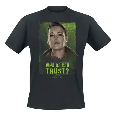 T-Shirt Marvel z Secret invasion - Who do you trust? Sonya - S do 3XL - Mężczyźni - czarny