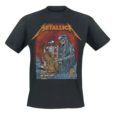 T-Shirt z Metallica - S&M2 Cello Reaper - S do 5XL - Mężczyźni - czarny