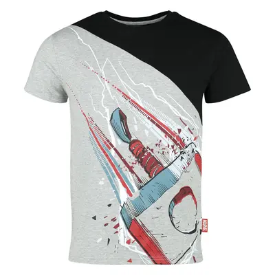 T-Shirt Marvel z Avengers - Thor - S do XXL - Mężczyźni - melanż czarny/szary