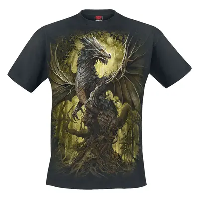 T-Shirt z Spiral - Oak Dragon - M do 4XL - Mężczyźni - czarny