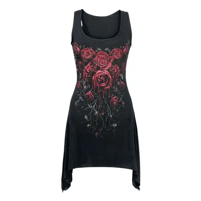 Top Goth z Spiral - Blood Rose - S do 4XL - Kobiety - czarny