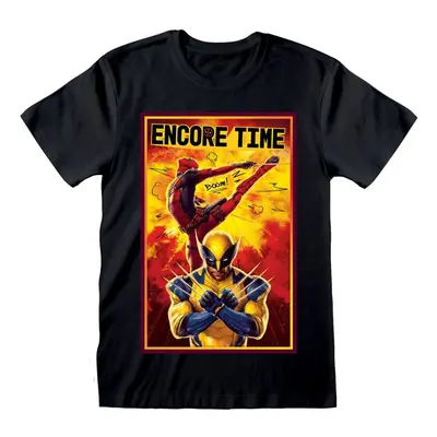 T-Shirt Marvel z Deadpool - Deadpool & Wolverine - Encore Time - S do XXL - Mężczyźni - czarny