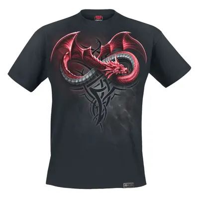 T-Shirt z Spiral - Infinity Dragons - S do XXL - Mężczyźni - czarny