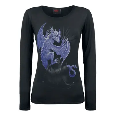 Longsleeve Goth z Spiral - Pocket Dragon - S do XXL - Kobiety - czarny