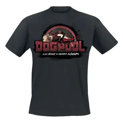 T-Shirt Marvel z Deadpool - 3 - Deadpool And Wolverine - Dogpool - S do 5XL - Mężczyźni - czarny