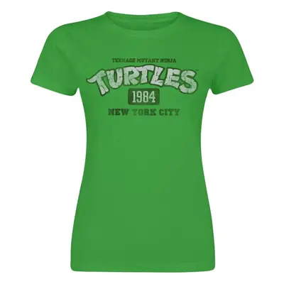 T-Shirt z Teenage Mutant Ninja Turtles - NY 1984 - S do XXL - Kobiety - zielony