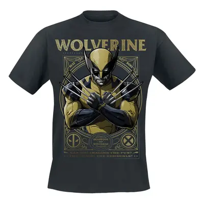 T-Shirt Marvel z Deadpool - 3 - Wolverine - S do XXL - Mężczyźni - czarny