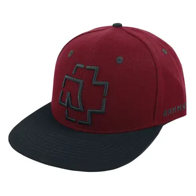 Czapka z Rammstein- Logo - Snapback Cap - Unisex - bordowy/czarny