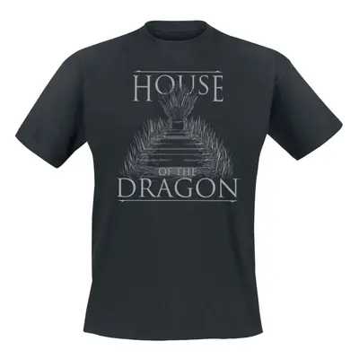 T-Shirt z Gra o Tron - House of the Dragon - S do XXL - Mężczyźni - czarny