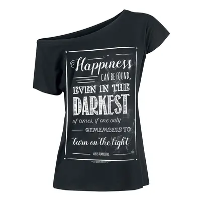 T-Shirt z Harry Potter - Albus Dumbledore - Happiness Can Be Found - S do 4XL - Kobiety - czarny