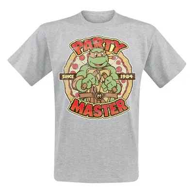 T-Shirt z Teenage Mutant Ninja Turtles - Party Master - S do XXL - Mężczyźni - szary
