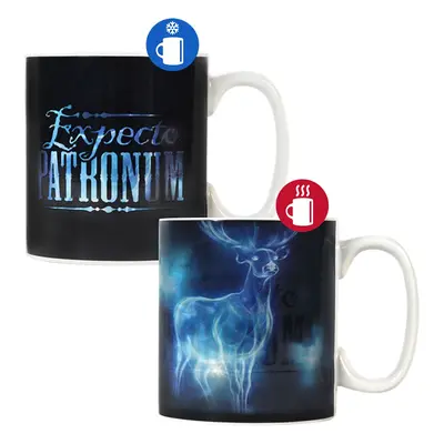 Kubek z Harry Potter- Expecto Patronum - Tasse mit Thermoeffekt - Unisex - czarny