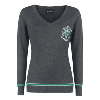 Sweter z Harry Potter - Slytherin - XS do XXL - Kobiety - odcienie szarego