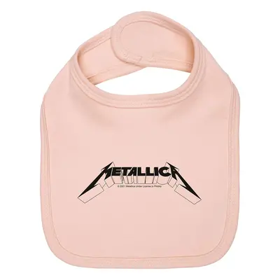 Śliniak z Metallica- Metal-Kids - Logo - Unisex - jasnoróżowy (Light Pink)