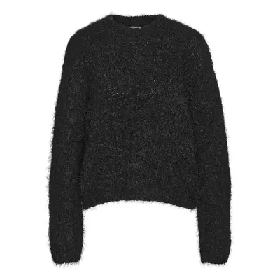 Sweter z Noisy May - NMSassy L/S O-neck knit NOOS - XS do L - Kobiety - czarny