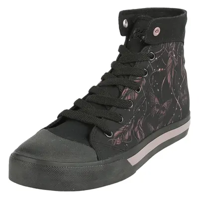 Buty sportowe wysokie z Full Volume by EMP - Sneaker with Feathers and Butterflies - EU37 do EU4