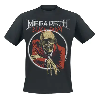 T-Shirt z Megadeth - Black Friday Europe '87 - S do XXL - Mężczyźni - czarny