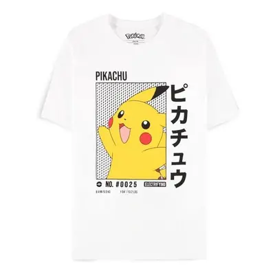 T-Shirt Gaming z Pokémon - Pikachu - S do XXL - Mężczyźni - biały