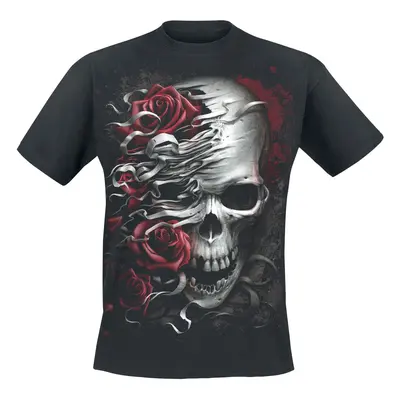 T-Shirt Goth z Spiral - Skulls N' Roses - S do XXL - Mężczyźni - czarny