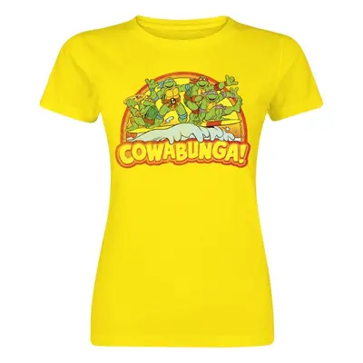 T-Shirt z Teenage Mutant Ninja Turtles - Cowabunga - S do XXL - Kobiety - żółty