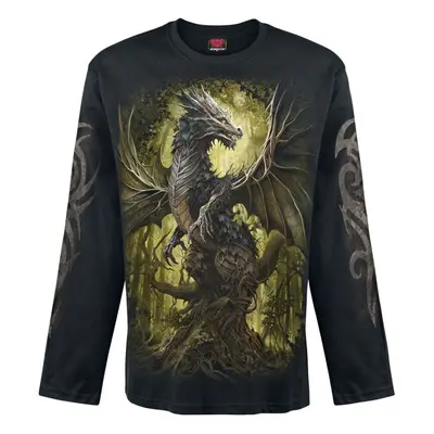 Longsleeve z Spiral - Oak Dragon - L do XXL - Mężczyźni - czarny