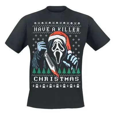 T-Shirt z Scream (Film) - Ghostface - Have A Killer Christmas - M do XXL - Mężczyźni - czarny