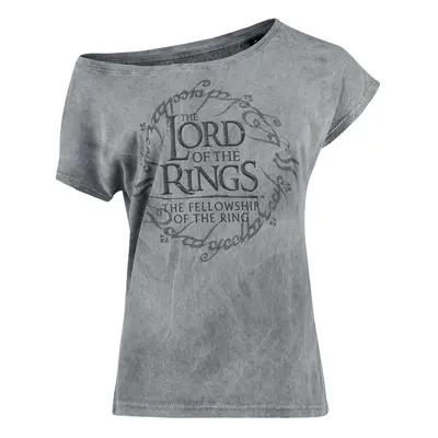 T-Shirt z Władca Pierścieni - Middle Earth Map - S do XXL - Kobiety - szary