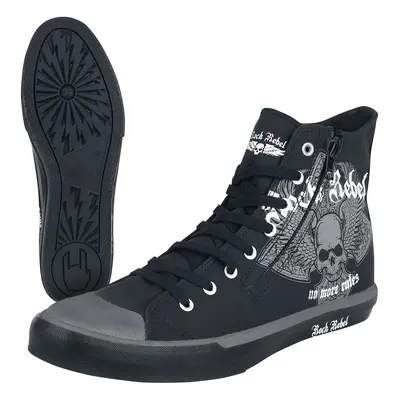 Buty sportowe wysokie z Rock Rebel by EMP - Walk The Line - EU37 do EU45 - Unisex - czarny