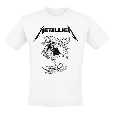 T-Shirt z Metallica - Hetfield Skates - S do XXL - Mężczyźni - biały