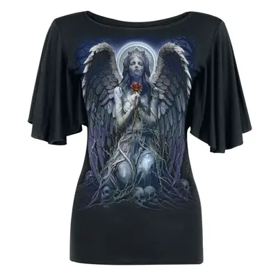 T-Shirt Goth z Spiral - Grieving Angel - S do 4XL - Kobiety - czarny