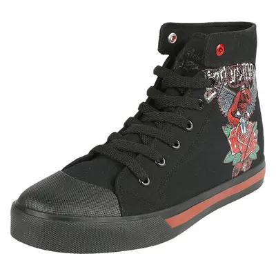 Buty sportowe wysokie z Rock Rebel by EMP - Trainers with old school print - EU37 do EU40 - Kobi