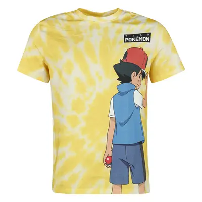 T-Shirt Gaming z Pokémon - Ash and Pikachu - S do XXL - Mężczyźni - żółty