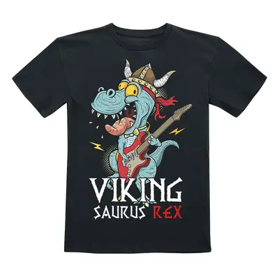 T-Shirt Fun z Tierisch - Vikingsaurus Rex - 104 do 164 - Unisex - czarny