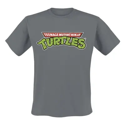T-Shirt z Teenage Mutant Ninja Turtles - TMNT Classic Logo - S do XXL - Mężczyźni - ciemnoszary