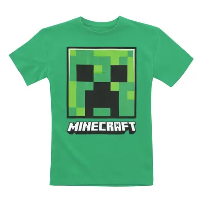 T-Shirt Gaming z Minecraft - Odzież dziecięca i niemowlęca - Kids - Creeper Face - Unisex - ziel