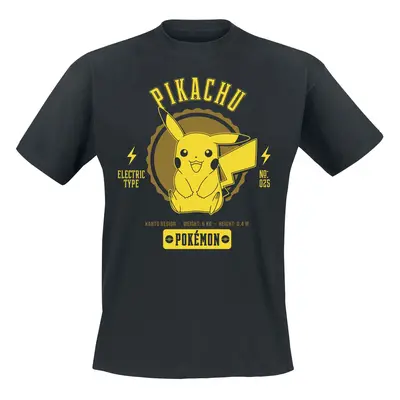 T-Shirt Gaming z Pokémon - Pikachu - S do XXL - Mężczyźni - czarny