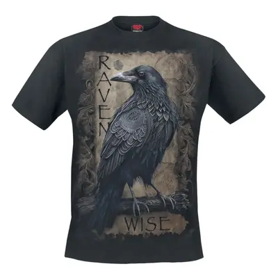 T-Shirt z Spiral - Raven Wise - S do 4XL - Mężczyźni - czarny