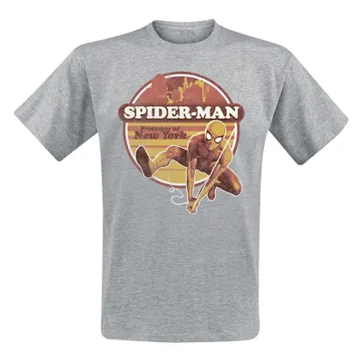 T-Shirt Marvel z Spider-Man - Protector Of New York - S do XXL - Mężczyźni - szary