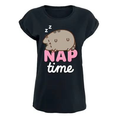 T-Shirt z Pusheen - Nap Time - S do XXL - Kobiety - czarny