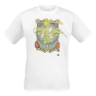 T-Shirt z Teenage Mutant Ninja Turtles - Team - S do L - Mężczyźni - biały