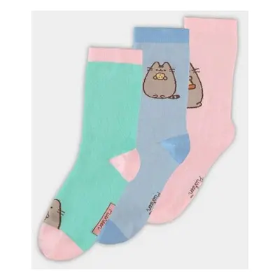 Skarpetki z Pusheen - Crew Socks (3-pack) - EU35-38 do EU 39-42 - Kobiety - wielokolorowy
