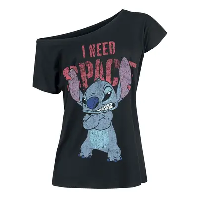 T-Shirt Disney z Lilo & Stitch - I Need Space - M do XXL - Kobiety - czarny