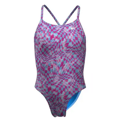 Strój kąpielowy dziewczęcy Lace Up Back One Piece Nike Swim