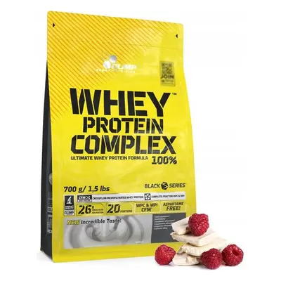 Whey Protein Complex 100% 700g biała czekolada z malinami Olimp