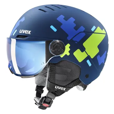 Kask narciarski juniorski Rocket Visor Uvex